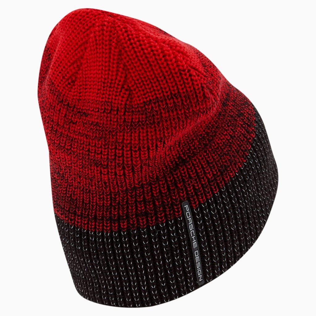 Urban Red Puma Porsche Design RCT Closed Cuff Men's Beanie | 2613QKFRC