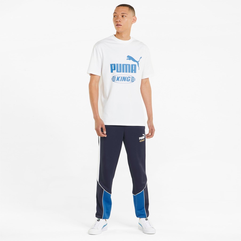 Vallarta Blue / Parisian Night Puma King Track Men's Pants | 1058QPMRK