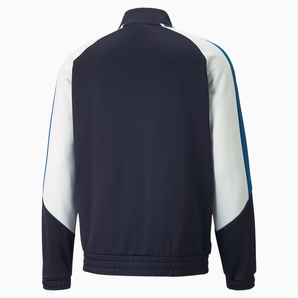 Vallarta Blue / Parisian Night Puma King Track Men's Jacket | 8513FWLIX