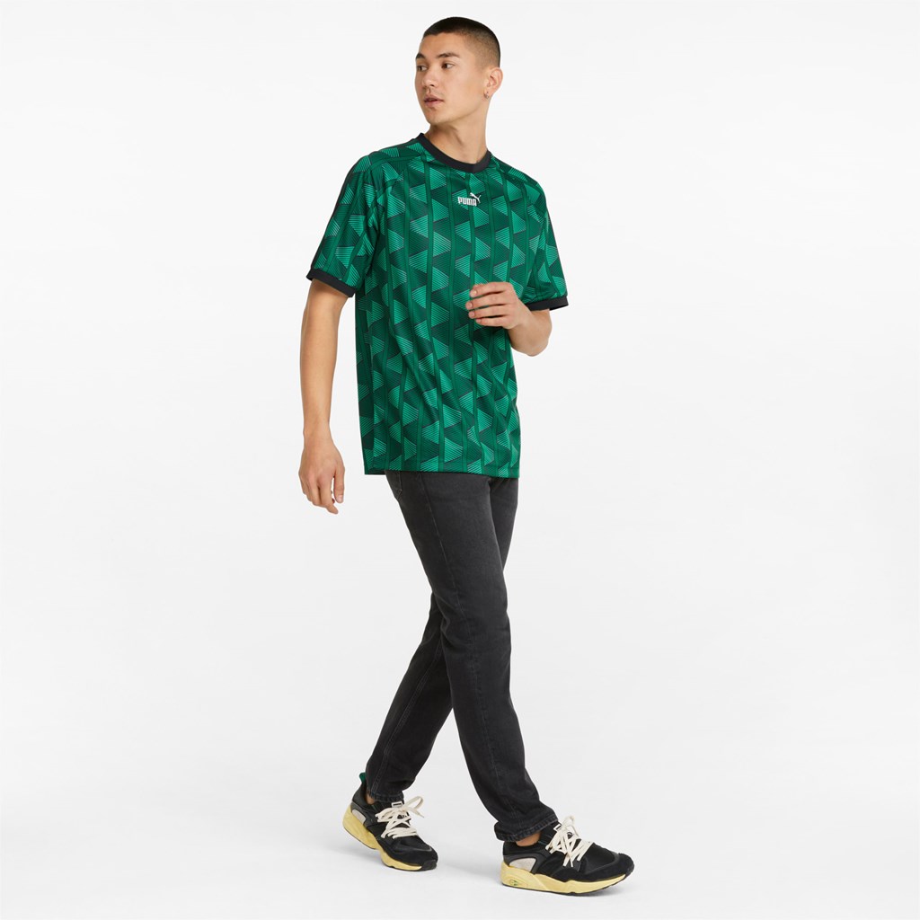 Verdant Green / AOP Puma The NeverWorn Pattern Men's Tee | 0543NPDRU