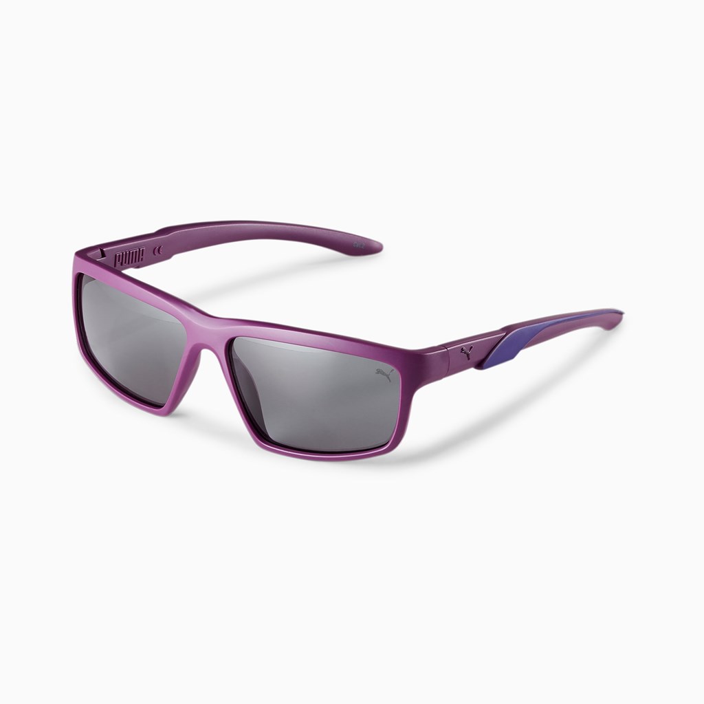 Violet / Violet / Blue Puma Spark Men\'s Sunglasses | 1327HNKWI