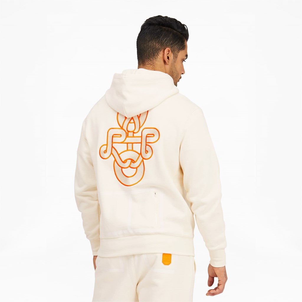 Whisper White Puma PUMA x PRONOUNCE Men's Hoodie | 0481SNZEW