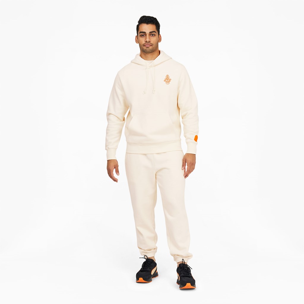 Whisper White Puma PUMA x PRONOUNCE Men's Hoodie | 0481SNZEW