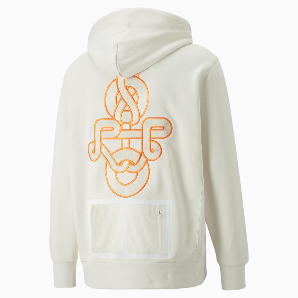 Whisper White Puma PUMA x PRONOUNCE Men's Hoodie | 0481SNZEW