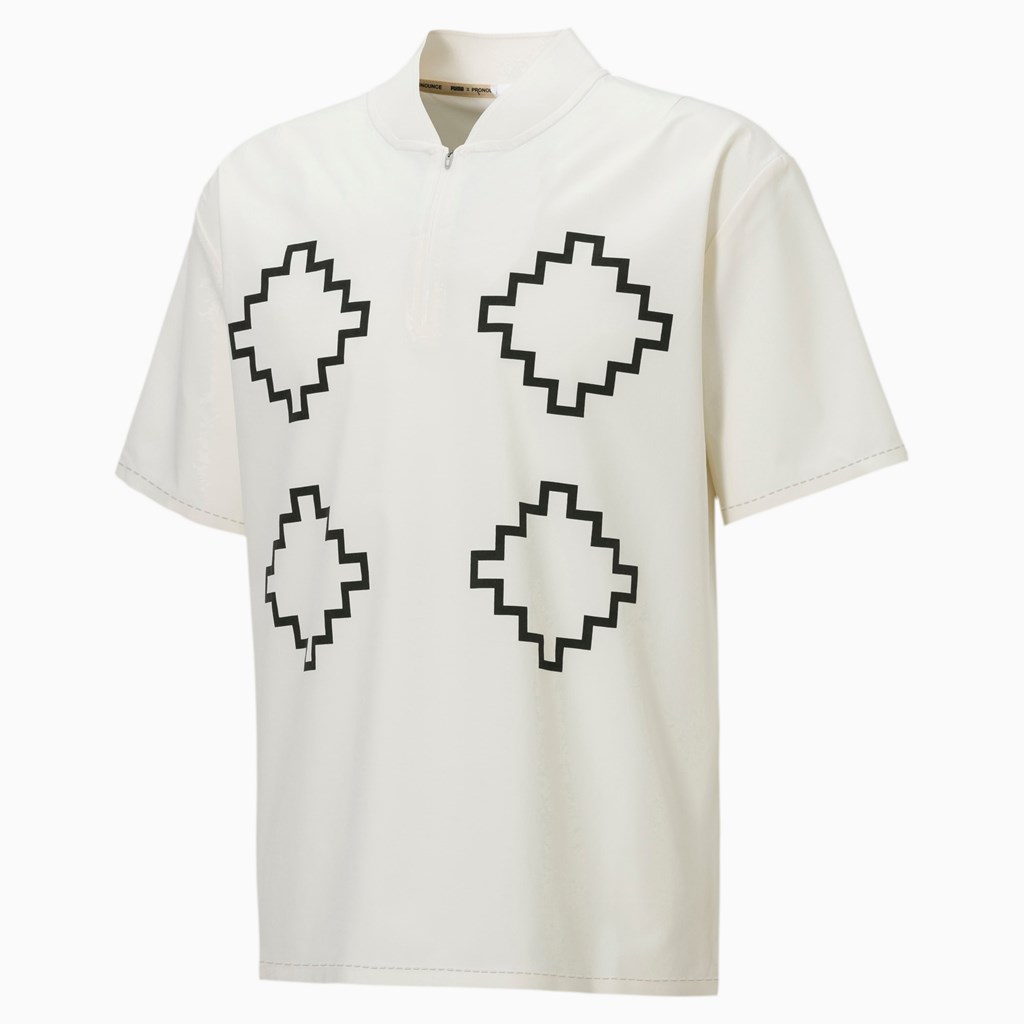 Whisper White Puma PUMA x PRONOUNCE Woven Shirt Men's Shirt | 8315ZDVSQ