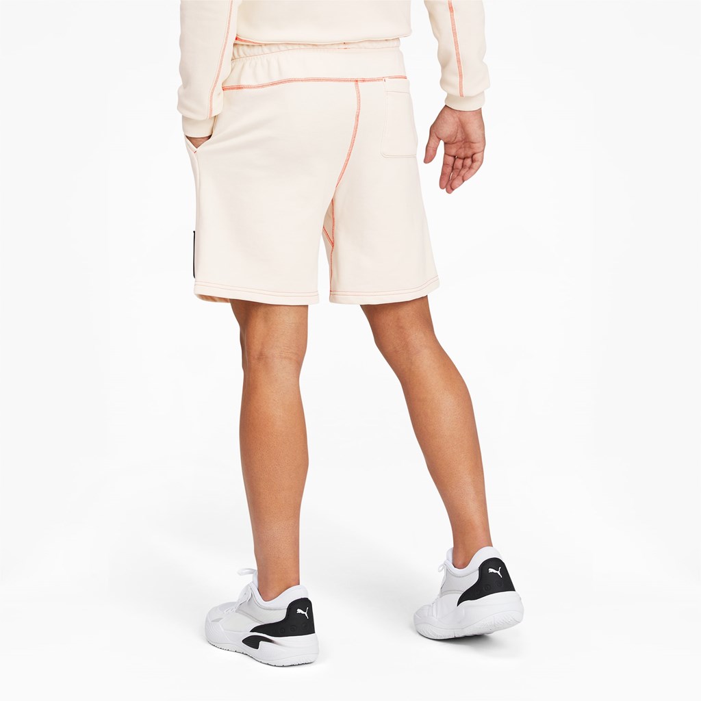 Whisper White Puma Pivot Basketball Men's Shorts | 1640SOPRK