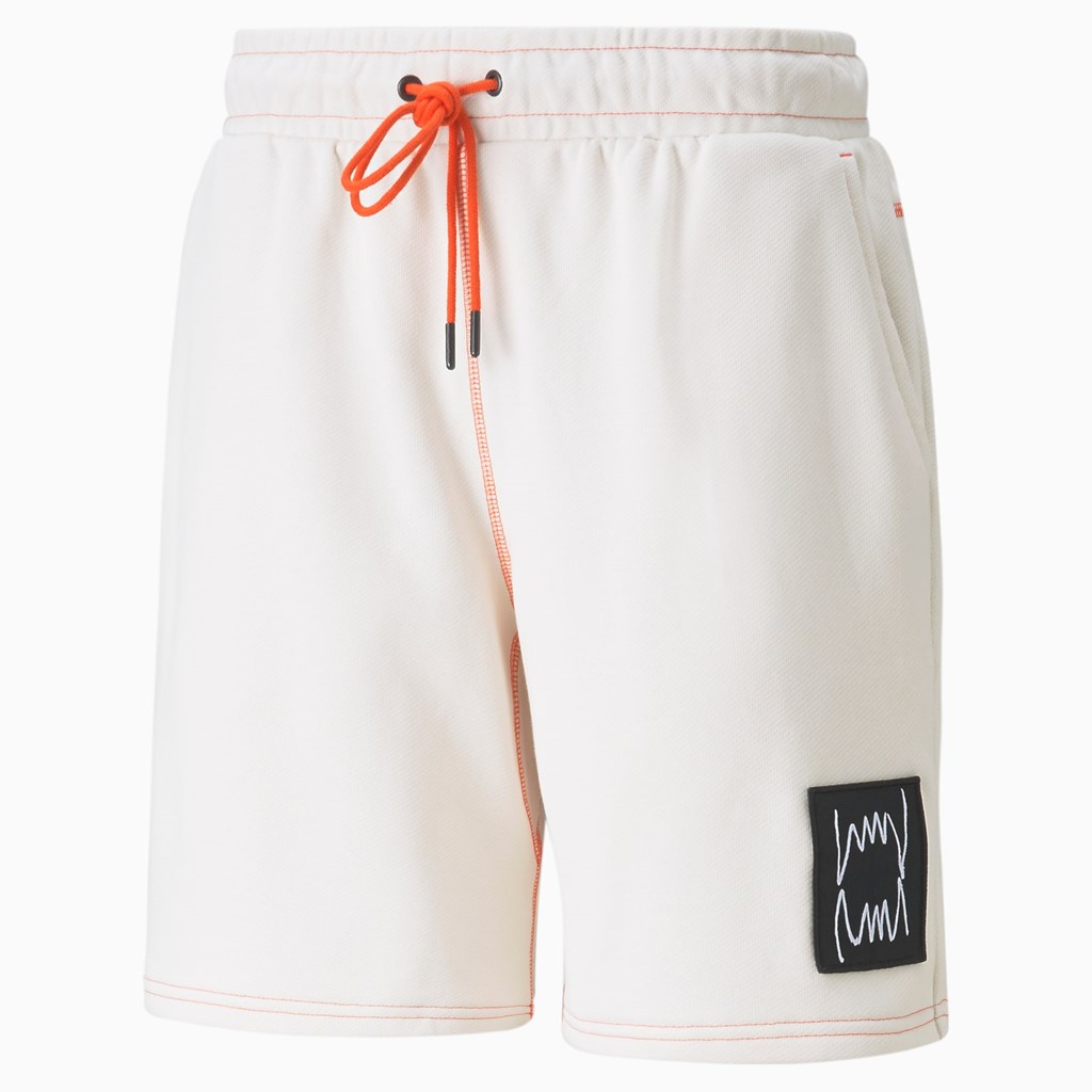 Whisper White Puma Pivot Basketball Men's Shorts | 1640SOPRK