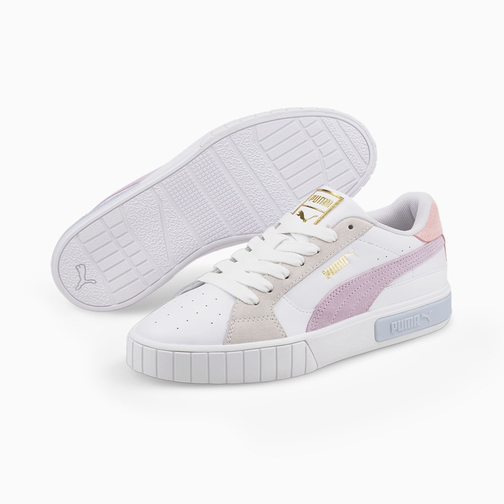 White / Arctic Ice / Lavender Fog Puma Cali Star  Women's Sneakers | 4587XCFNR