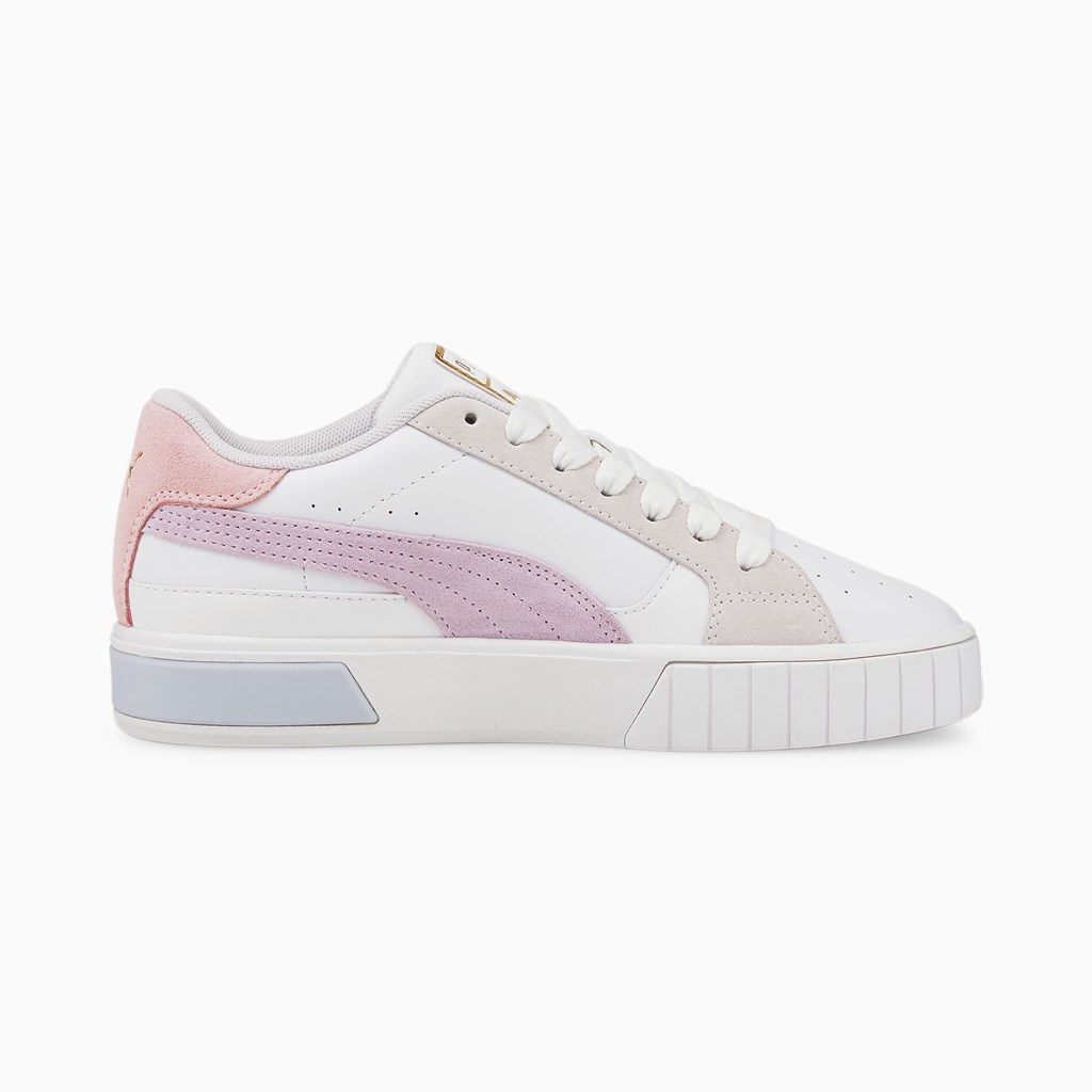 White / Arctic Ice / Lavender Fog Puma Cali Star  Women's Sneakers | 4587XCFNR