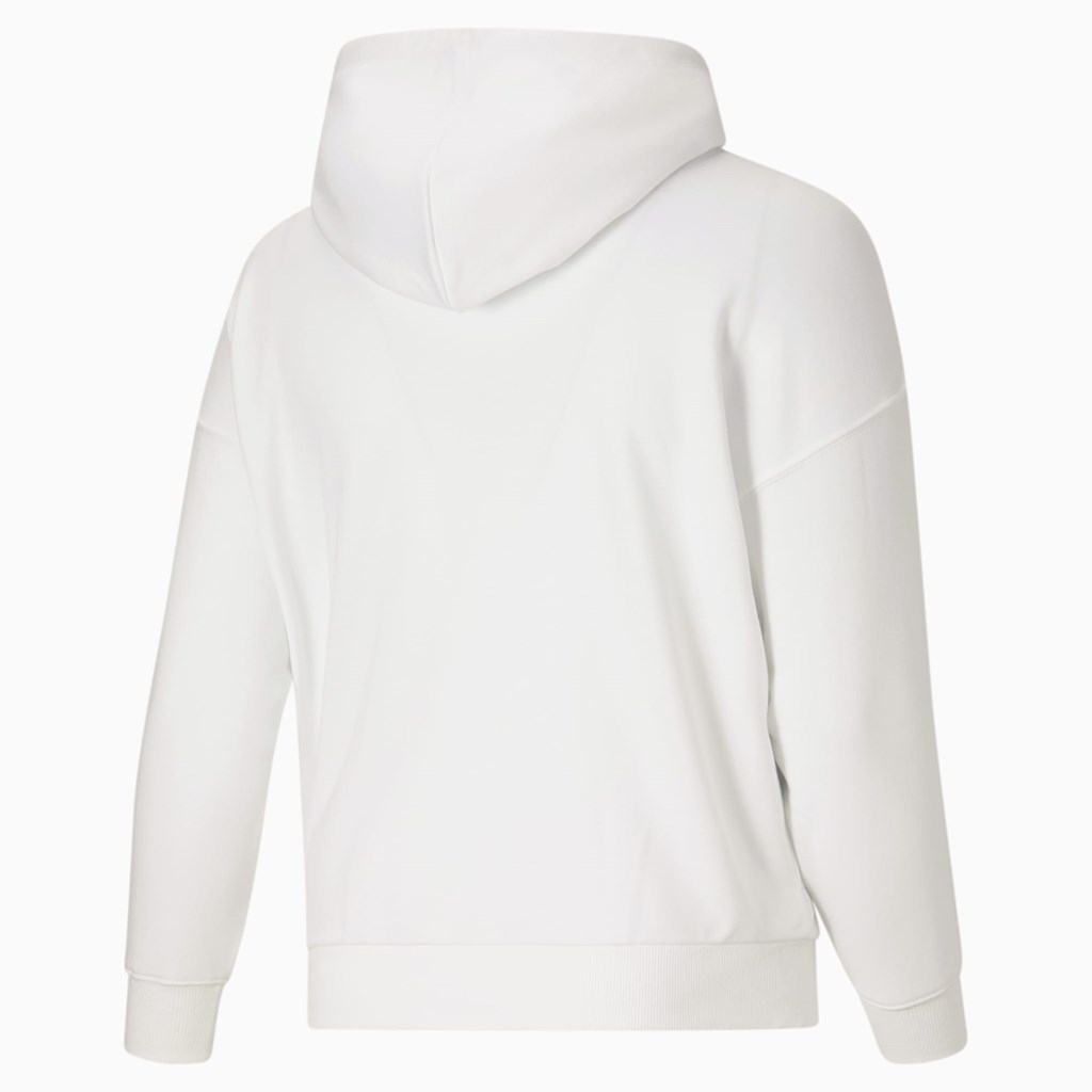 White Black Puma Classics Logo PL Women's Hoodie | 2896GVXCD