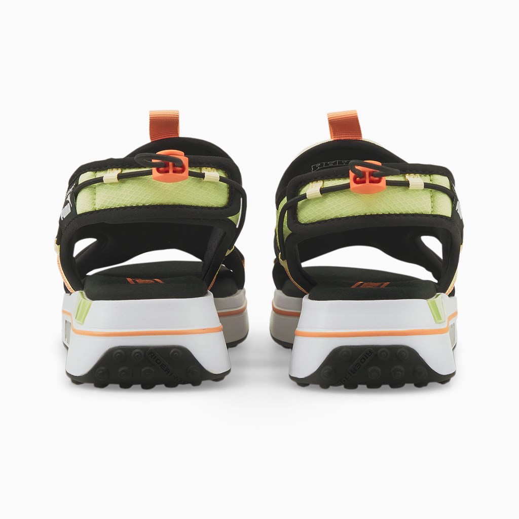 White / Butterfly / Black Puma Surf Men's Sandals | 2897OJEKT