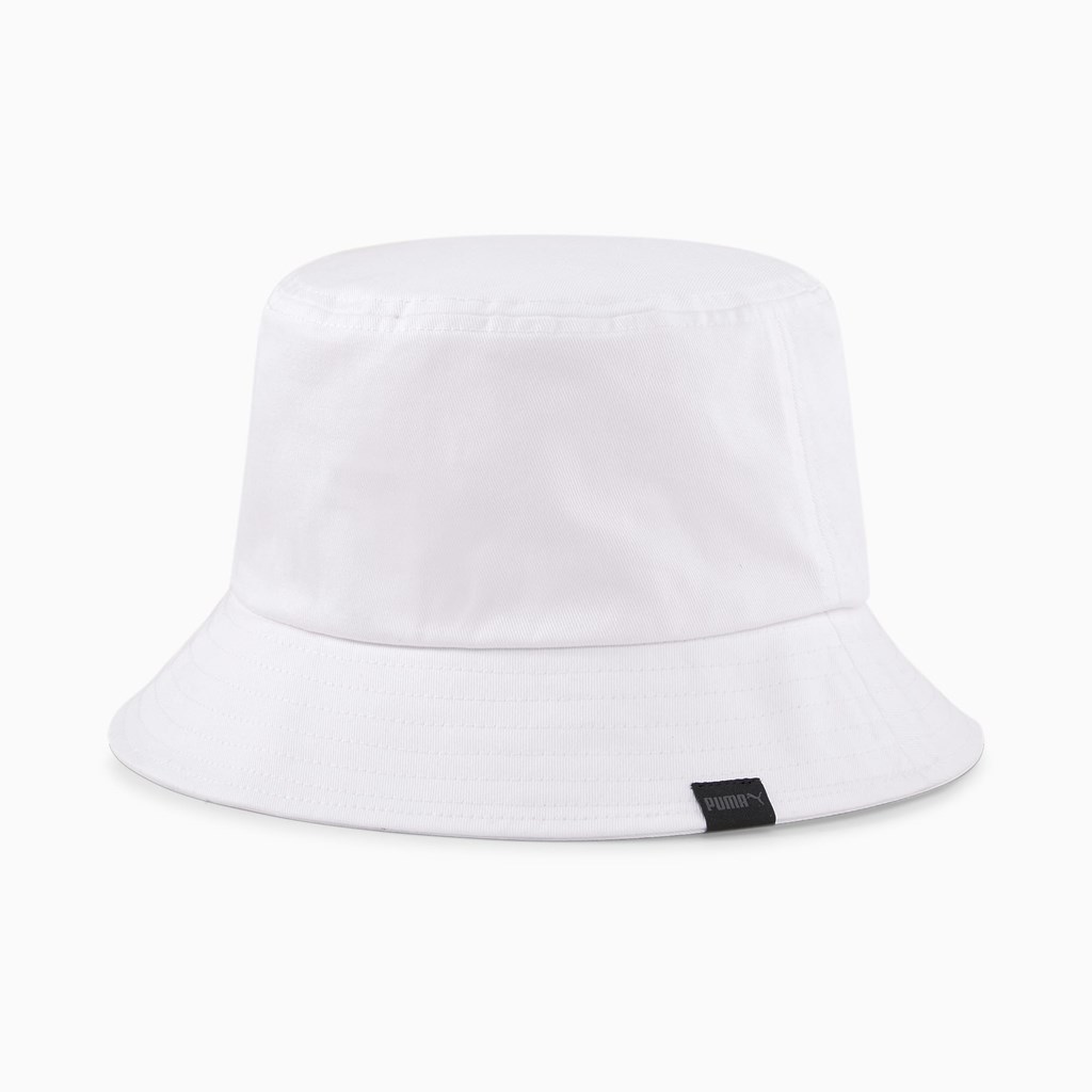 White / Denim Puma Bucket Women's Hat | 1895TRGQN