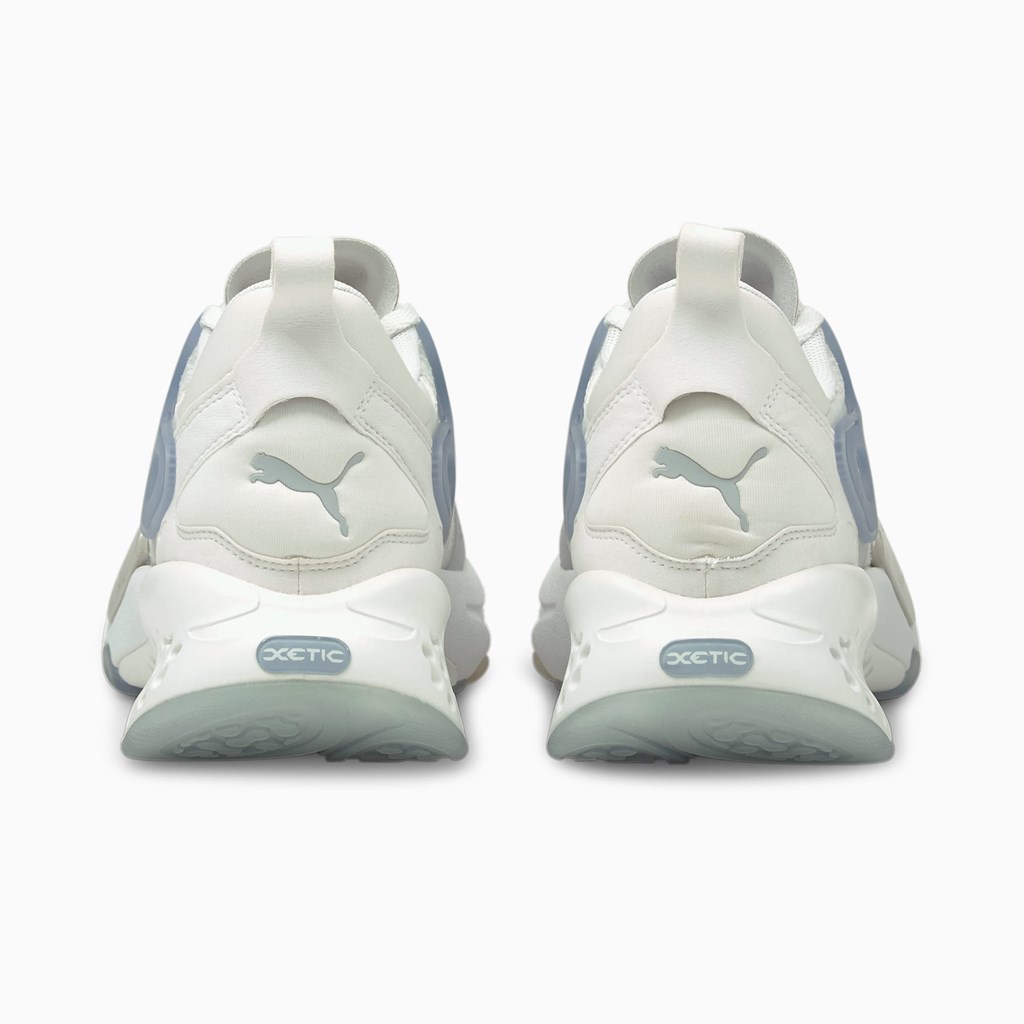 White / Glacial Blue Puma XETIC Halflife Clean Science Men's Sneakers | 3078IZVGN