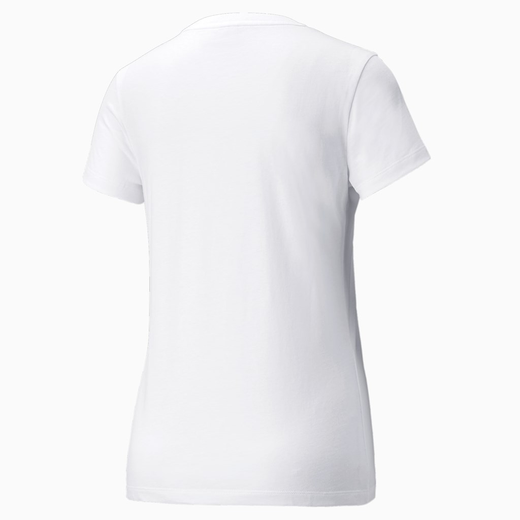 White / Go For Puma Classics Logo Interest Women's Tee | 6904ONHBP