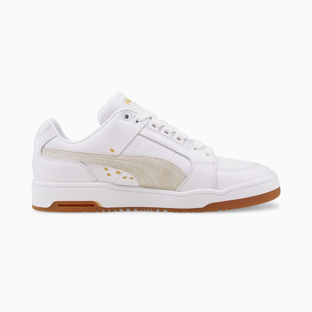 White / Gum Puma Slipstream Lo Beauty Men's Sneakers | 2968SGDHM