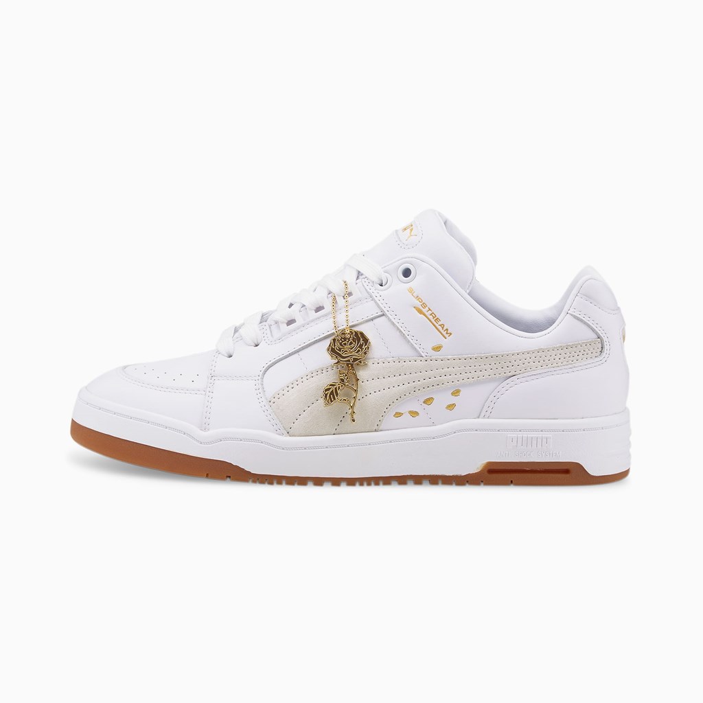 White / Gum Puma Slipstream Lo Beauty Men\'s Sneakers | 2968SGDHM