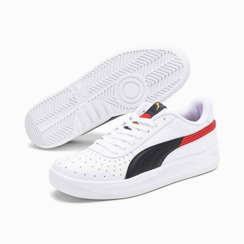 White / High Risk Red / Black Puma GV Special Art of Sport Men's Sneakers | 4702HVOFK