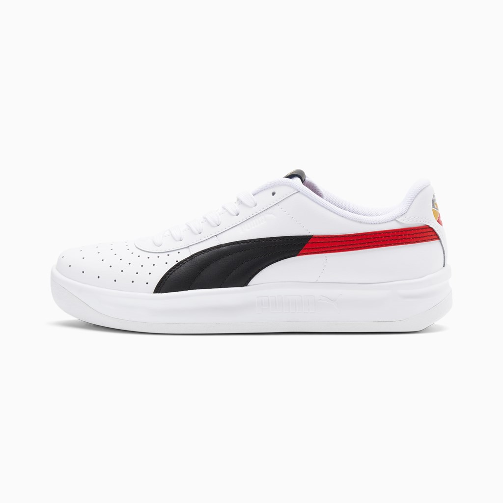 White / High Risk Red / Black Puma GV Special Art of Sport Men\'s Sneakers | 4702HVOFK