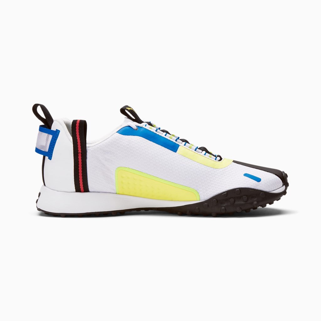 White / High Risk Red / Soft Fluo Yellow Puma H.ST.20 KIT 2 Men's Sneakers | 8713JXEFV