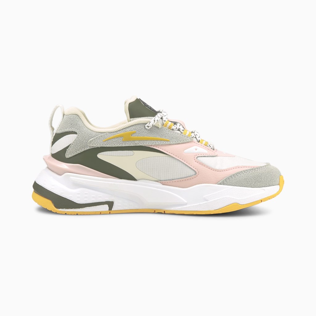 White / Lotus Puma Time4Change RS-Fast JR Boys' Sneakers | 0396WSJUM