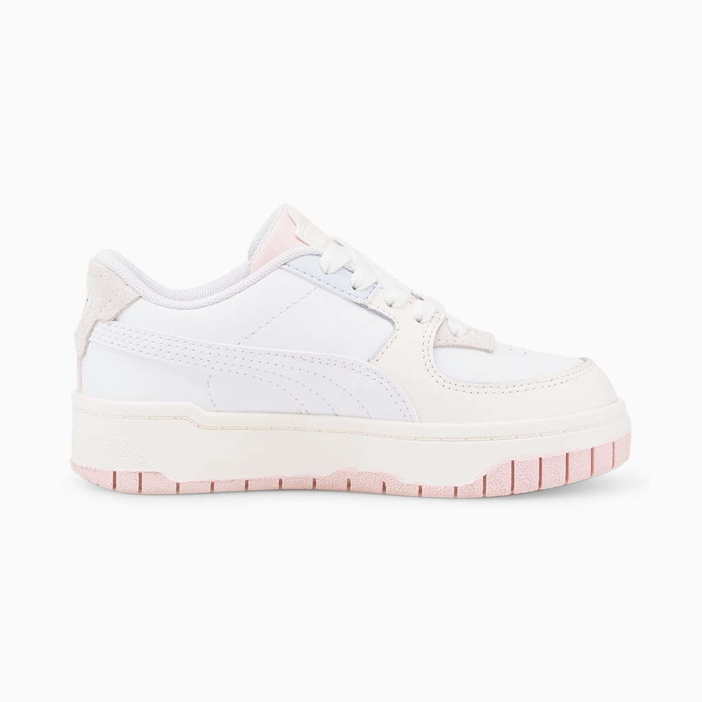 White / Marshmallow / Chalk Pink Puma Cali Dream Little Girls' Sneakers | 4792QIUOC