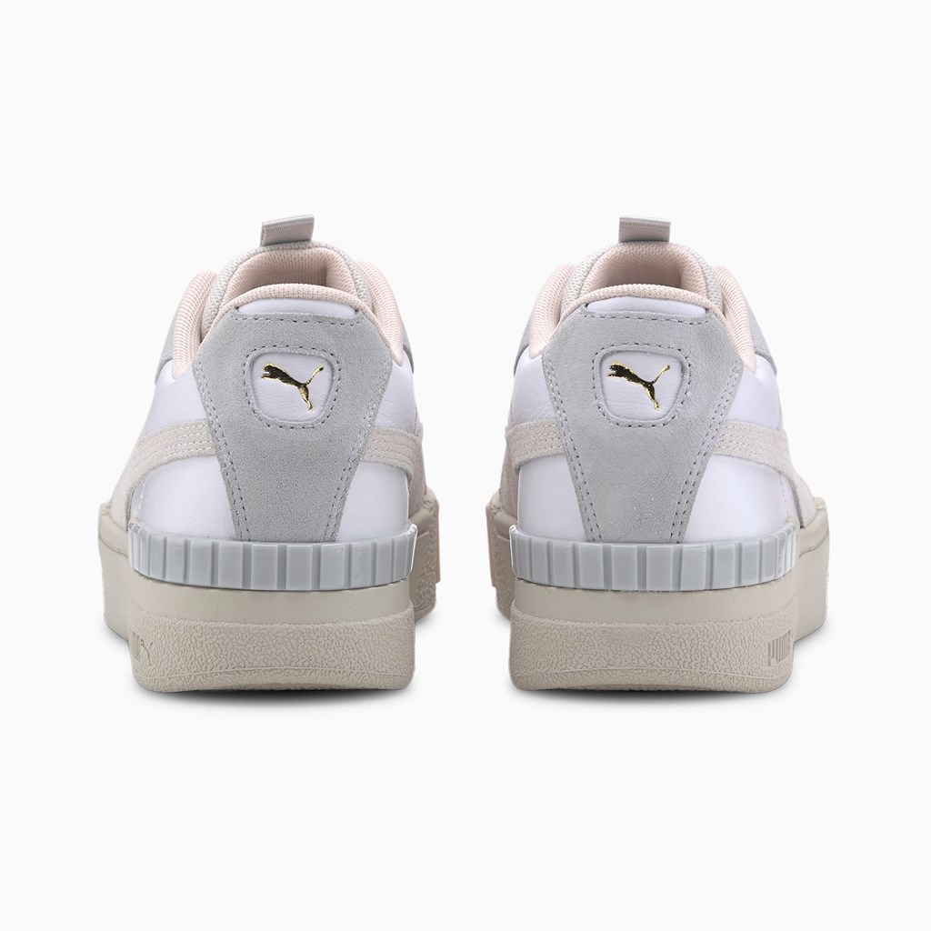 White / Marshmallow Puma Cali Sport Mix  Women's Sneakers | 7853RTLSZ