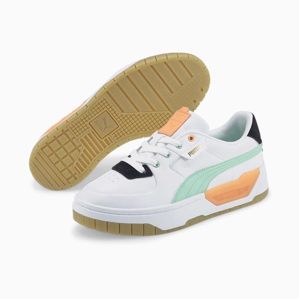 White / Mist Green / Gum Puma Cali Dream  Women's Sneakers | 3508UWRQY