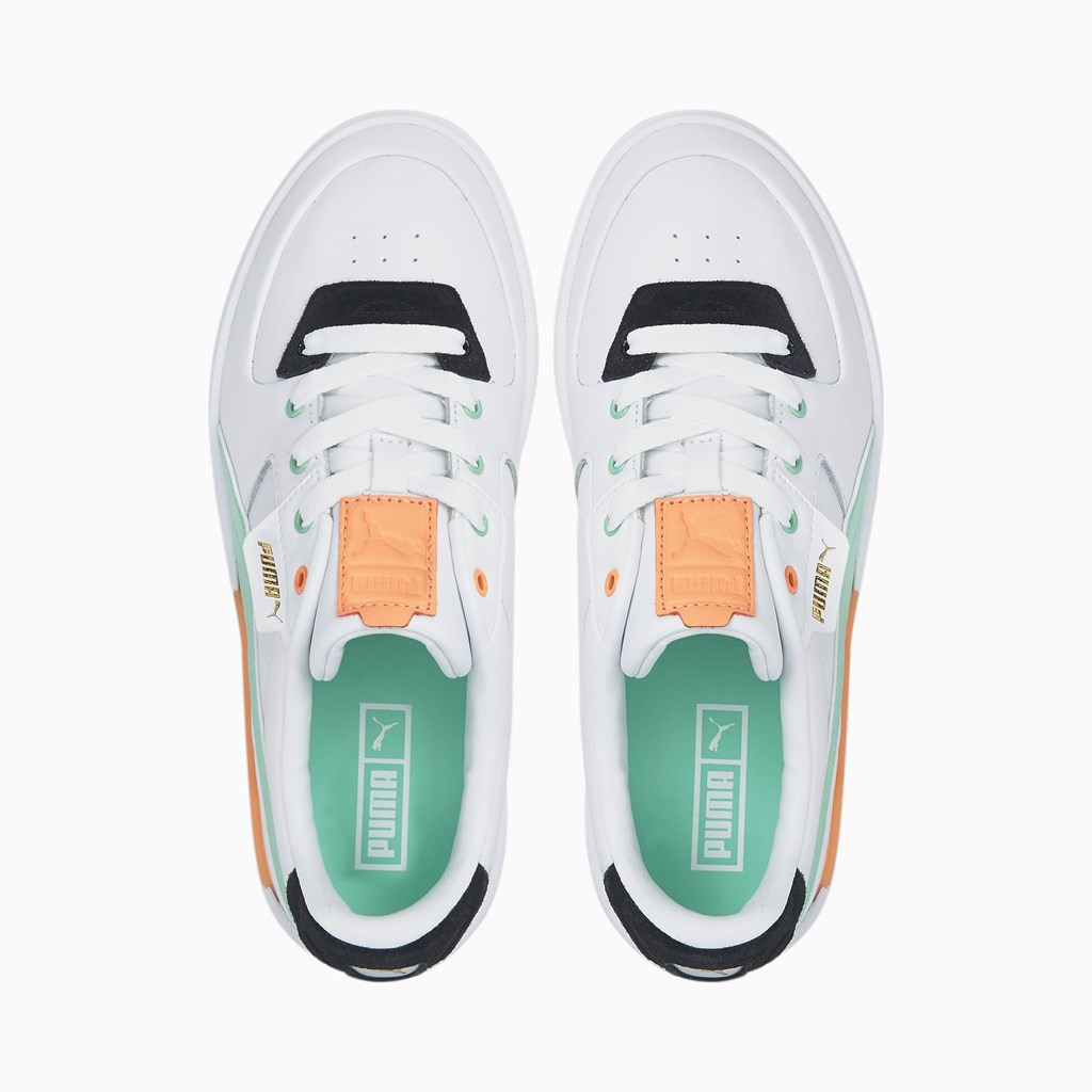 White / Mist Green / Gum Puma Cali Dream  Women's Sneakers | 3508UWRQY