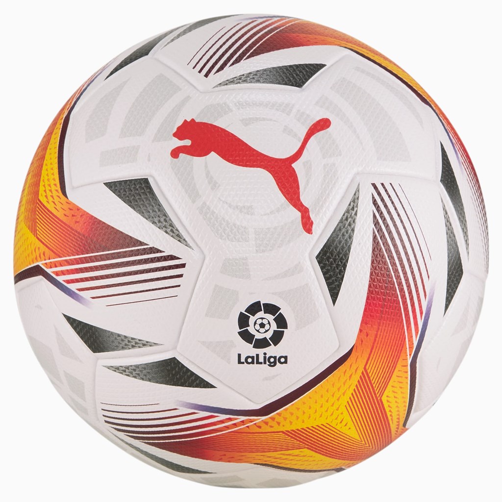 White / Multi Colour Puma La Liga 1 Accelerate FIFA Quality Pro Men's Ball | 3164OXTQI