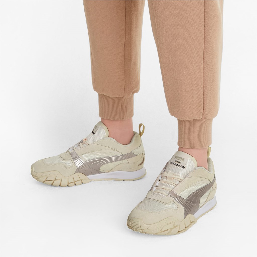 White / Nimbus Cloud Puma Kyron Neutrals  Women's Sneakers | 5908GTWQS