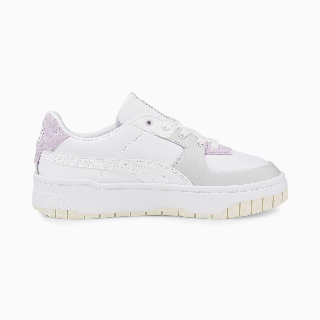 White / Nimbus Cloud / Whisper White Puma Cali Dream  Women's Sneakers | 8971MLCFP