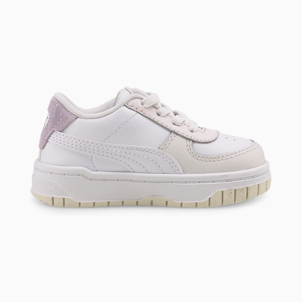 White / Nimbus Cloud / Whisper White Puma Cali Dream Toddler Girls' Sneakers | 9385IOENG