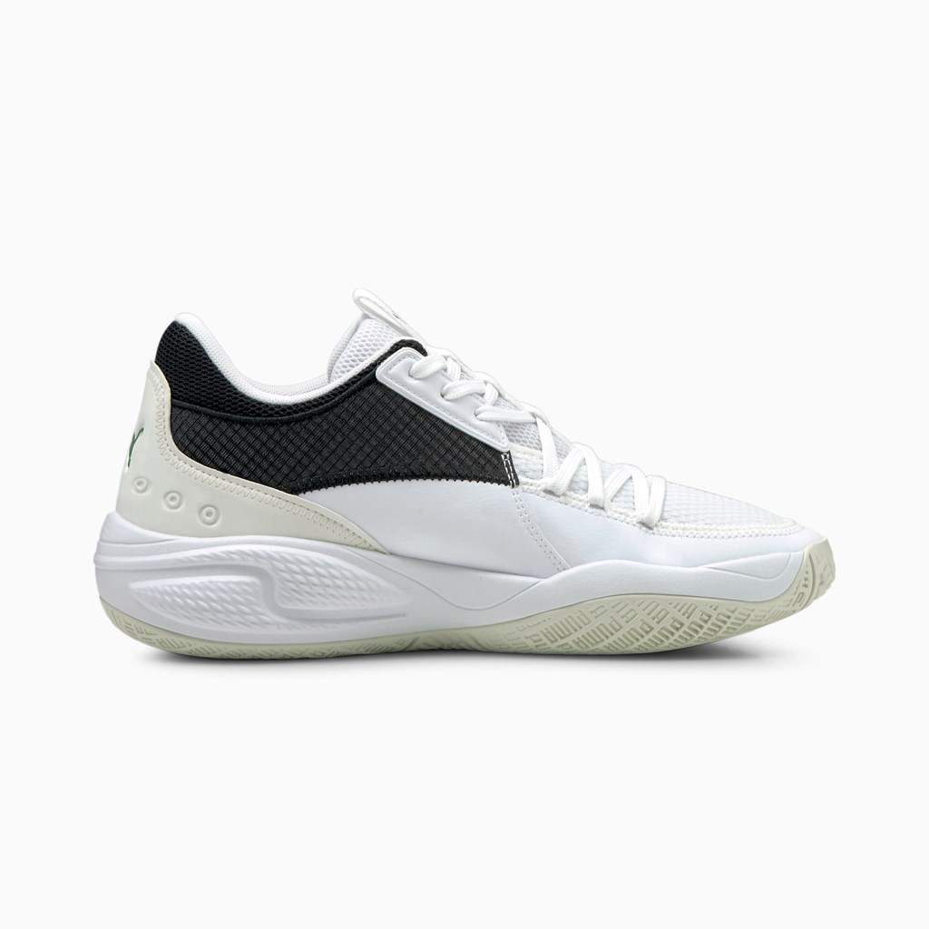 White / Prism Violet Puma Court Rider I Men's Basketball Shoes | 0359YZPBL