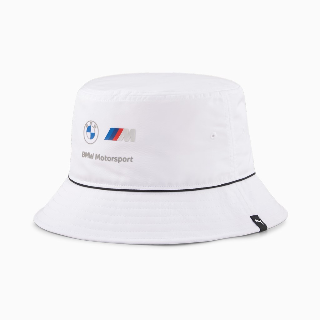 White Puma BMW M Motorsport Bucket Women\'s Hat | 2401EKZYA