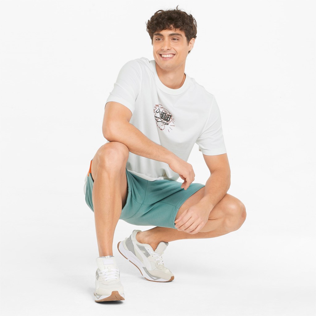 White Puma BTL Graphic Men's Tee | 9572IULZH