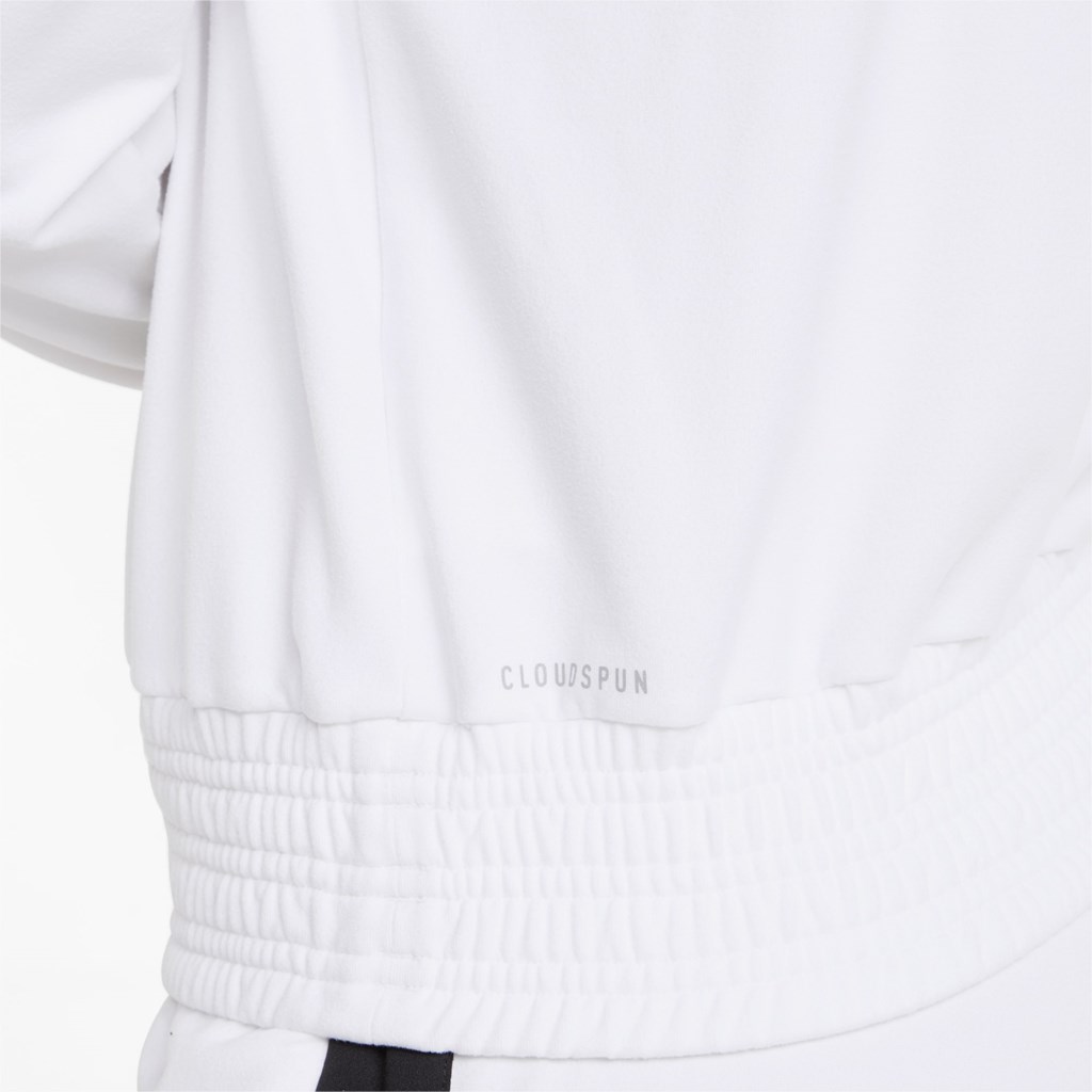 White Puma CLOUDSPUN Fashion Luxe Training Women's Sweatshirt | 7195TKZLC