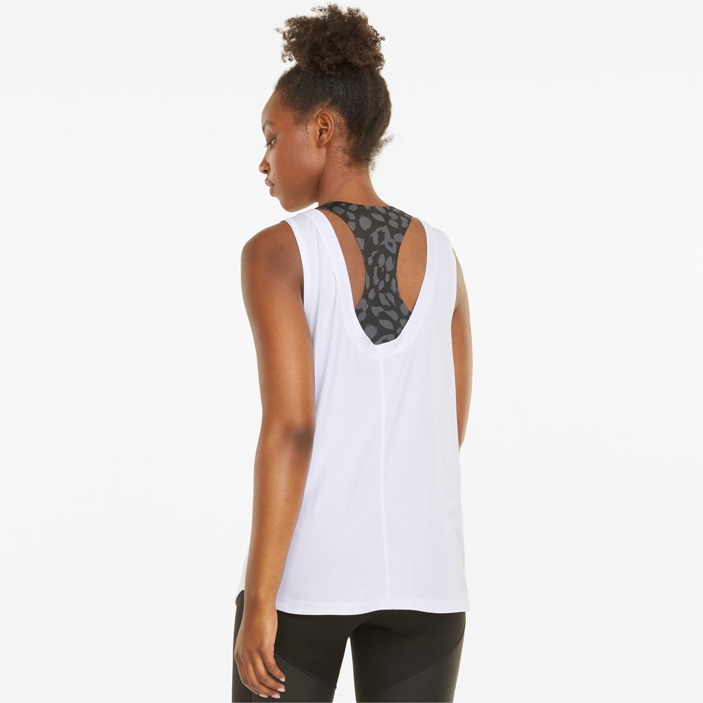 White Puma CLOUDSPUN High Neck Training Women's Tank Top | 5692KEOUZ