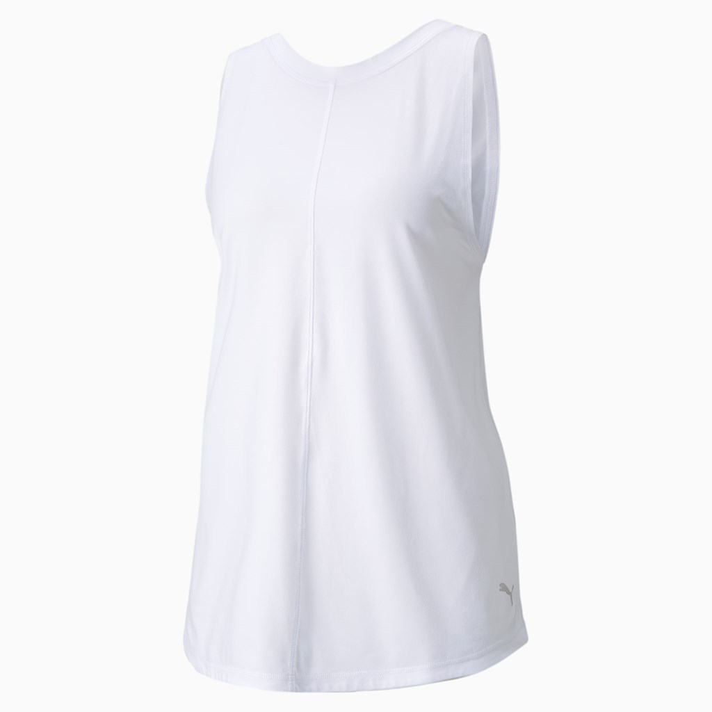 White Puma CLOUDSPUN High Neck Training Women's Tank Top | 5692KEOUZ