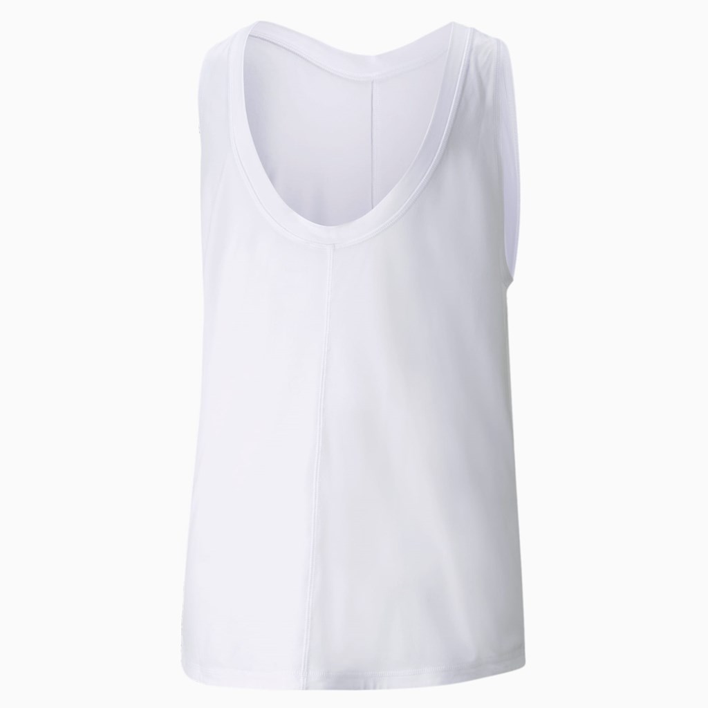 White Puma CLOUDSPUN High Neck Training Women's Tank Top | 5692KEOUZ