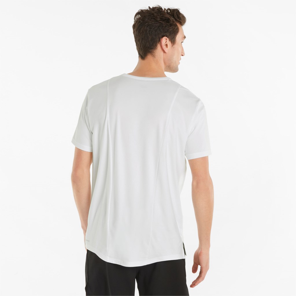 White Puma CLOUDSPUN Short Sleeve Training Men's Tee | 1385CJTGV