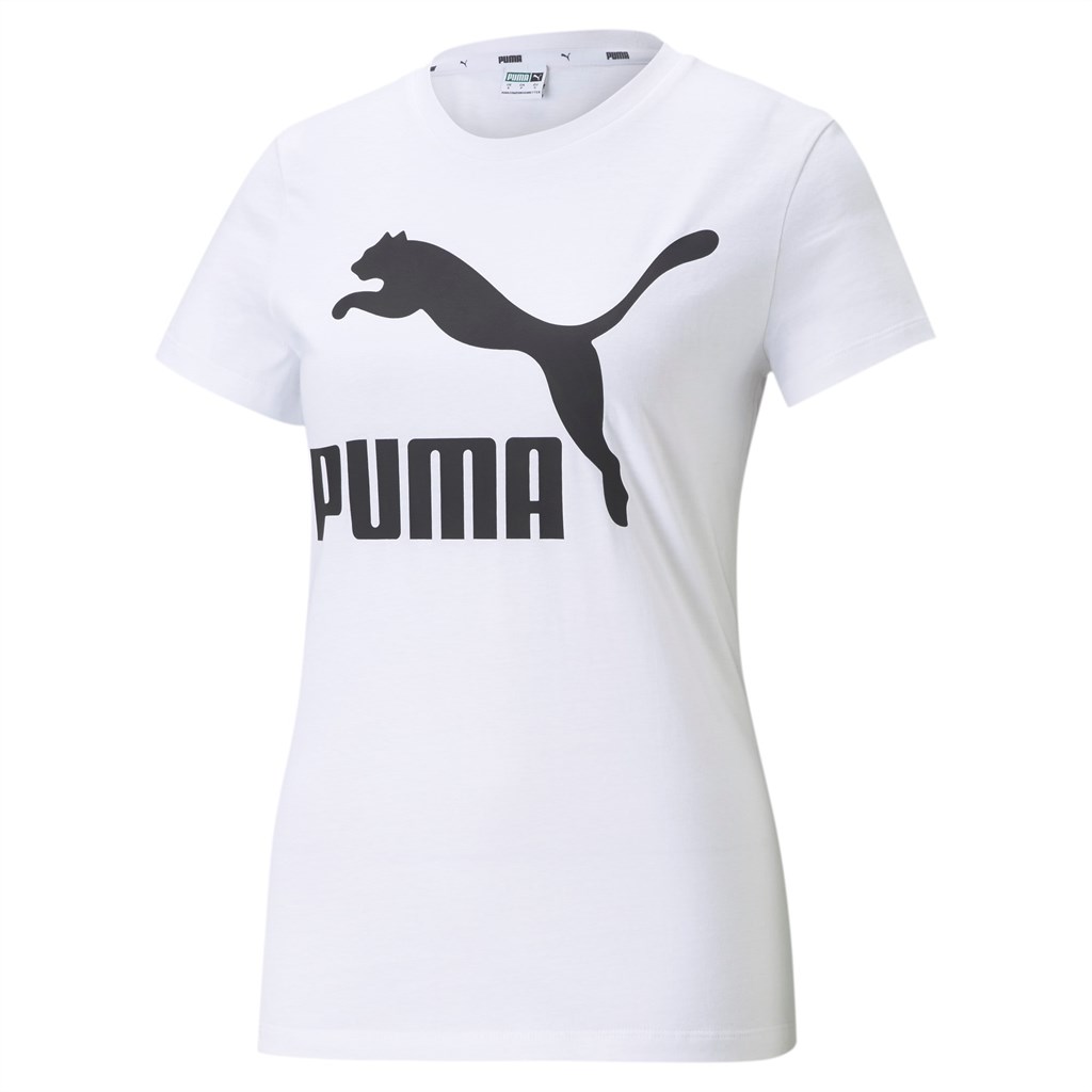 White Puma Classics Logo Women's Tee | 7194YVQBI