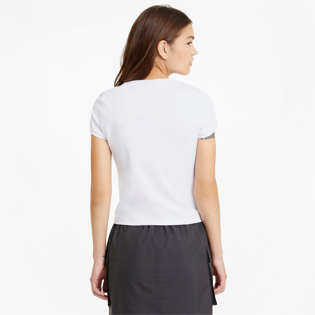 White Puma Classics Women's Fitted Tee | 5134SLTVC