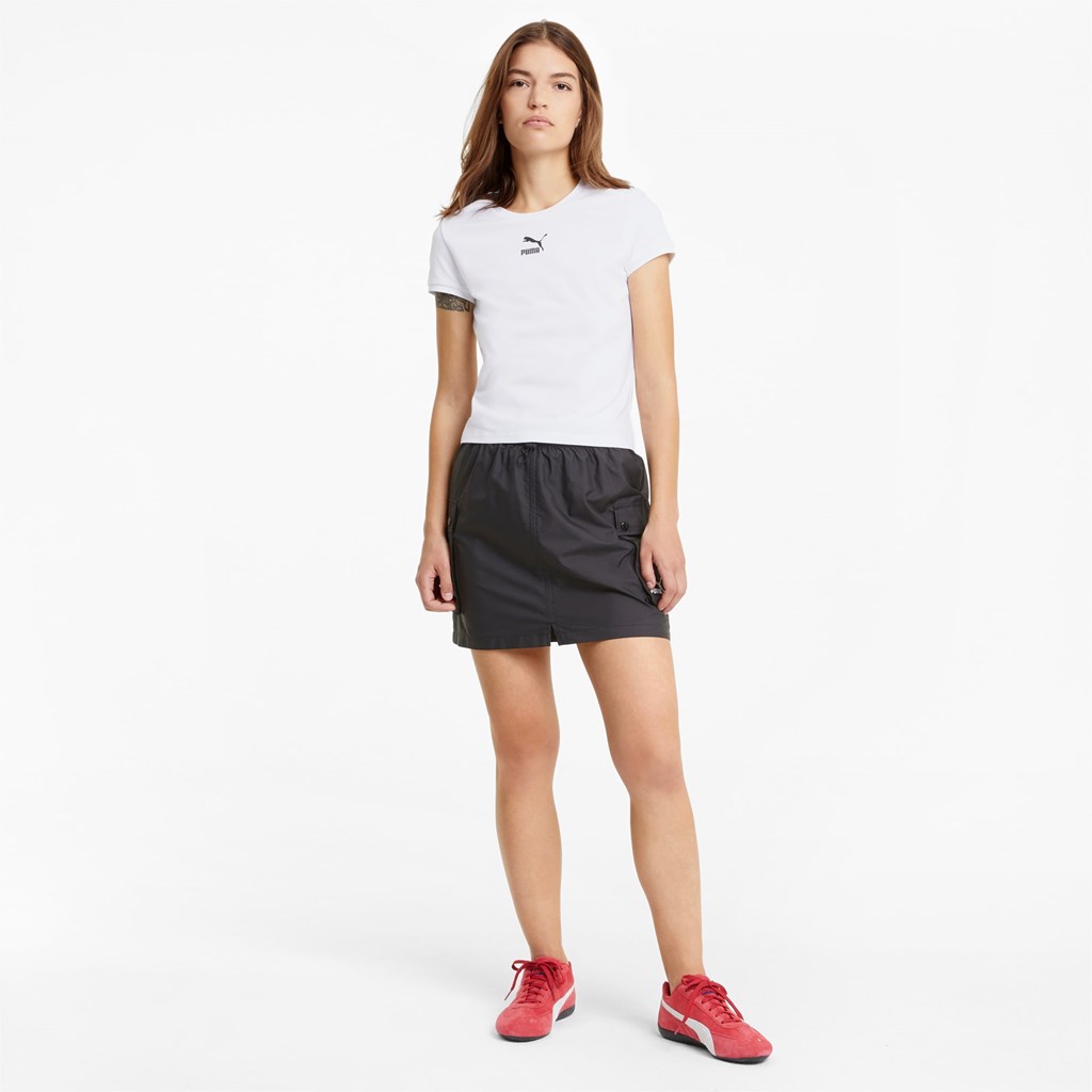 White Puma Classics Women's Fitted Tee | 5134SLTVC