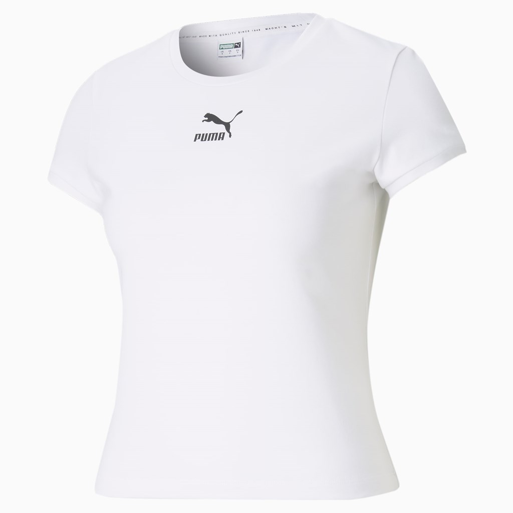 White Puma Classics Women's Fitted Tee | 5134SLTVC