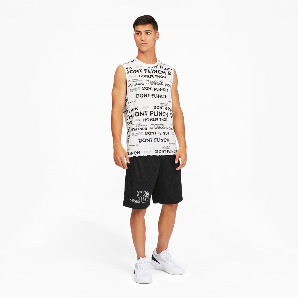 White Puma Don't Flinch Basketball Men's Tank | 0672MKPND