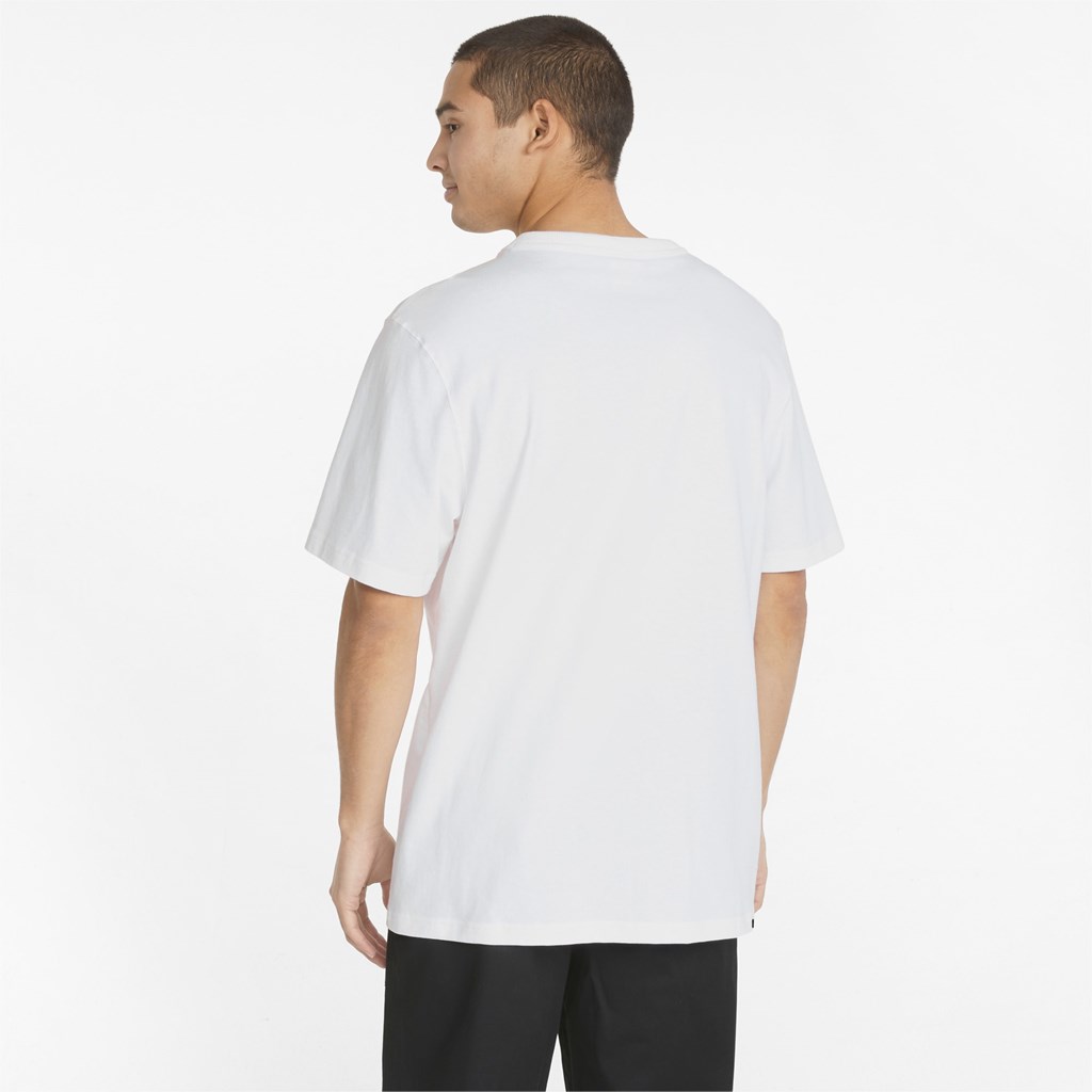 White Puma Downtown Men's Tee | 5806LVOIH