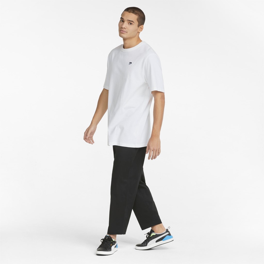 White Puma Downtown Men's Tee | 5806LVOIH