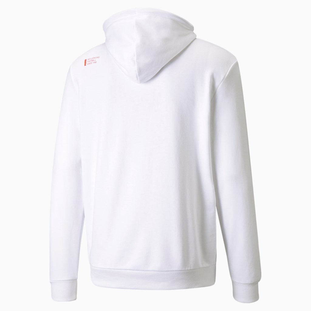 White Puma FUßBALL '70s Soccer Men's Hoodie | 0918DKITB