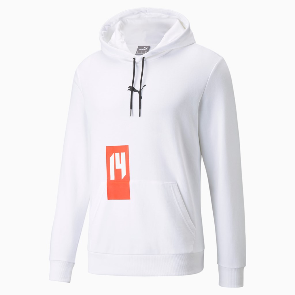 White Puma FUßBALL '70s Soccer Men\'s Hoodie | 0918DKITB