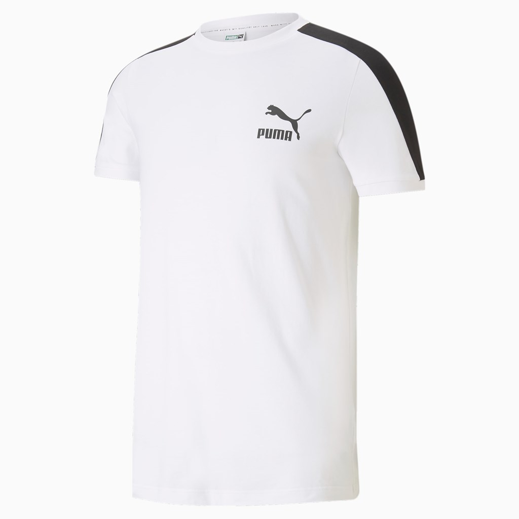 White Puma Iconic T7 Men's Tee | 3451JNGCT